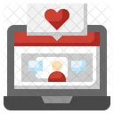 Live Dating Love Heart Icon