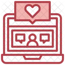 Live Dating Love Heart Icon