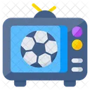 Live Football Match Live Television Live Transmission Icon