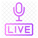 Live Music Microphone Icon