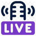 Live Podcast Microphone Icon