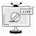 Watching Cricket Live Cricket Cricket Match Icon