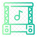 Live Music Concert Stage Icon