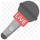 Live News Audio Broadcasting Live Music Icon