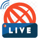 Live News Broadcasting Icon