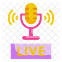 Live Recording Microphone Recording Icon