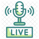 Live Recording Microphone Recording Icon