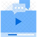 Chat Live Stream Live Video Icon