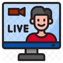 Live Stream  Icon