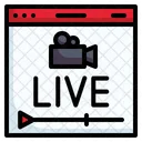Streaming Live Stream Icon