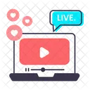 Live Stream Streaming Live Streaming Icon