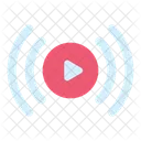 Live Stream Video Live Icon
