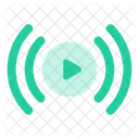 Live Stream Video Live Icon