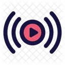 Live Stream Video Live Icon