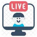Live Streaming Communications Icon