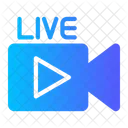 Live Streaming Camera Video Icon