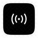 Live Streaming Signal Broadcast Icon