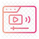 Live Streaming Technology Icon