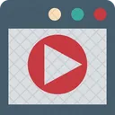 Live Streaming Video Player Media Player Icon