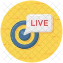 Live Streaming Online Streaming Broadcast Media Icon
