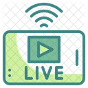 Live Streaming News Streaming Icon