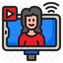 Live Streaming Live Smartphone Icon