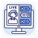 Webcam Live Streaming Icon
