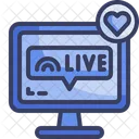 Live streaming  Icon