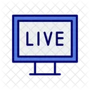 Live Streaming Video Streaming Media Icon