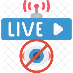 Live streaming  Icon