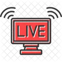 Live Streaming Digital Live Icon