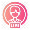 Live Streaming Online Video Icon