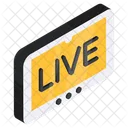 Live Streaming Live Broadcast Live Media Icon