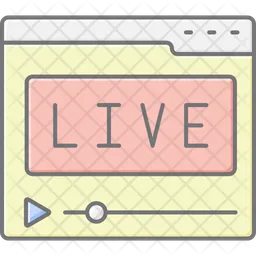 Live streaming  Icon