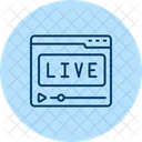 Live Streaming Media Icon