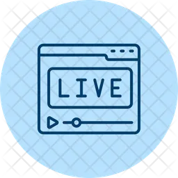 Live streaming  Icon