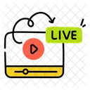 Live Streaming Live Broadcasting Live Video Icon