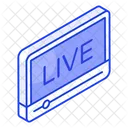 Live Streaming Multimedia Icon
