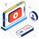 Live Web Stream Icon