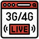 Live Streaming  Icon