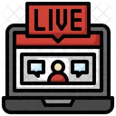 Live Streaming  Icon