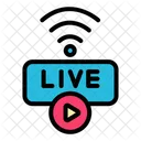 Live Streaming  Icon