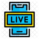 Live Streaming On Mobile Live Streaming Icon
