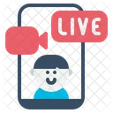 Live streaming video  Icon