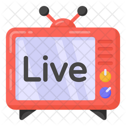 Live Tv Icon - Download in Flat Style