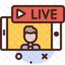 Live Ubertragung Live Online Symbol