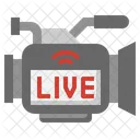 Live Video Live News Camera Icon