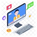 Live Video Streaming  Icon