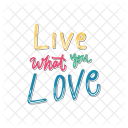 Live what you love  Icon