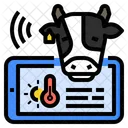 Heat Stress Livestock Monitoring Livestock Farming Iot Cattle Stress Trembling Stressful Trigger Icon